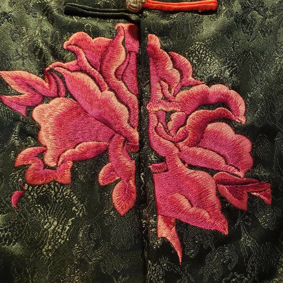 Lian Lin Vintage embroidered chinese blouse.  L - Picture 3 of 4